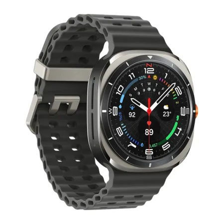 Умные часы Samsung Galaxy Watch Ultra 47мм, ремешок Marine (Titanium Silver, 2025)