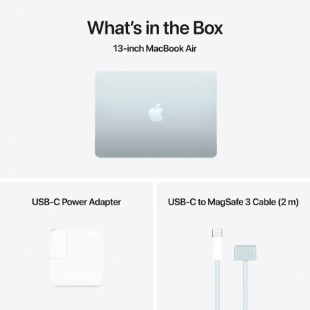 Apple MacBook Air 13 2025 M4/10CPU-10GPU/24GB/512GB Sky Blue MC6V4