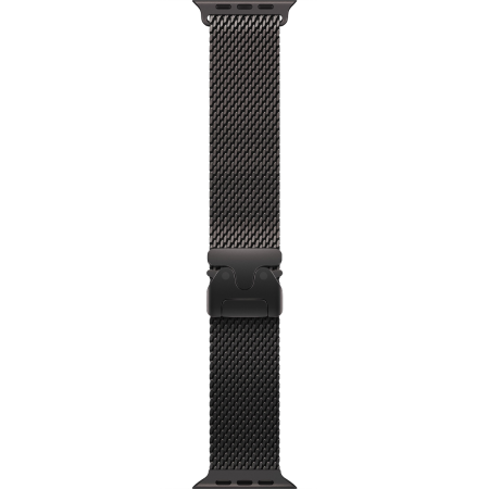 Apple Watch Series Ultra 3 49mm Black Titanium Case with Black Titanium Milanese Loop M
