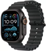 Apple Watch Series Ultra 2 49mm Black Titanium Case with Black Ocean Band One Size