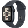Apple Watch Series SE 2024 40mm Midnight Aluminum Case with Midnight Sport Band S/M